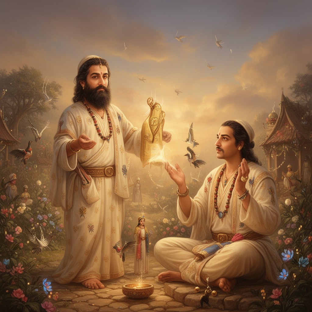 AI-generated illustration of Moksha Sannyasa Yoga