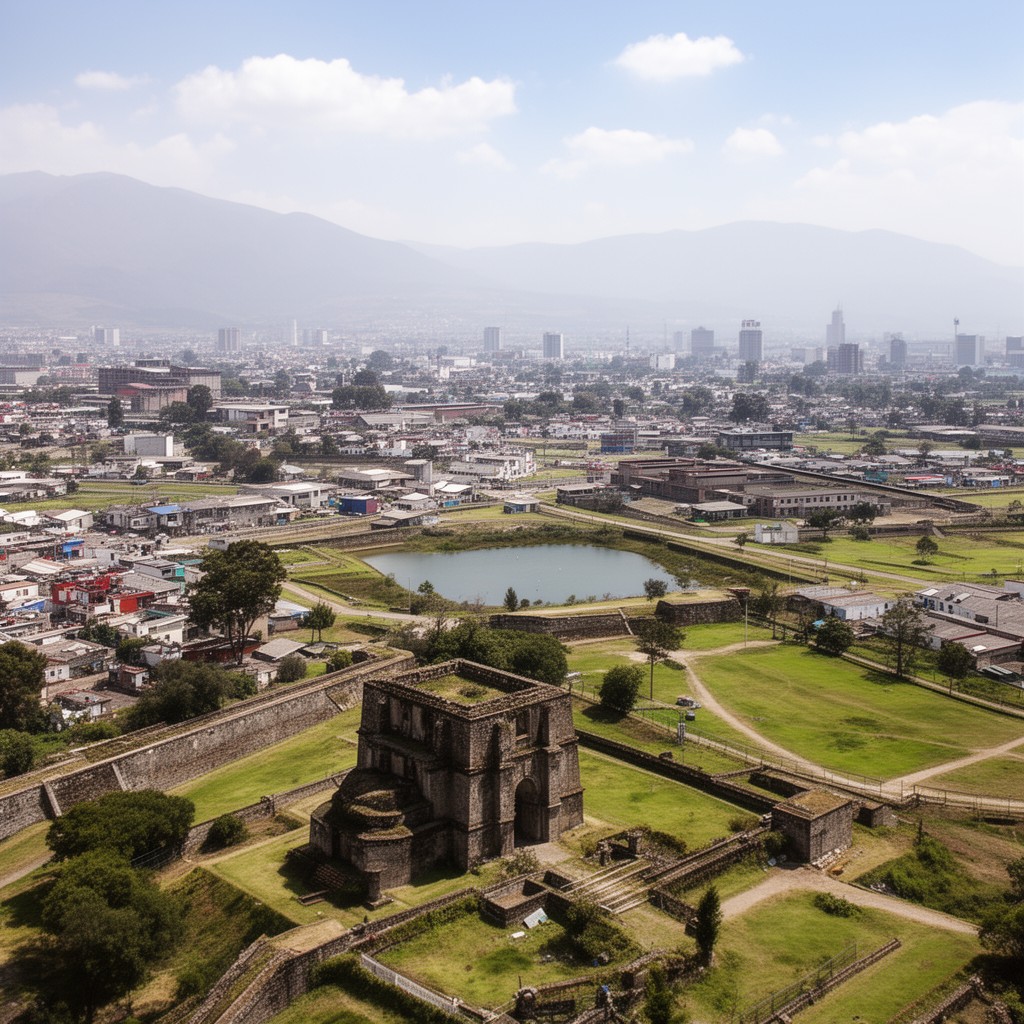 AI-generated illustration of Texcoco, Mexico