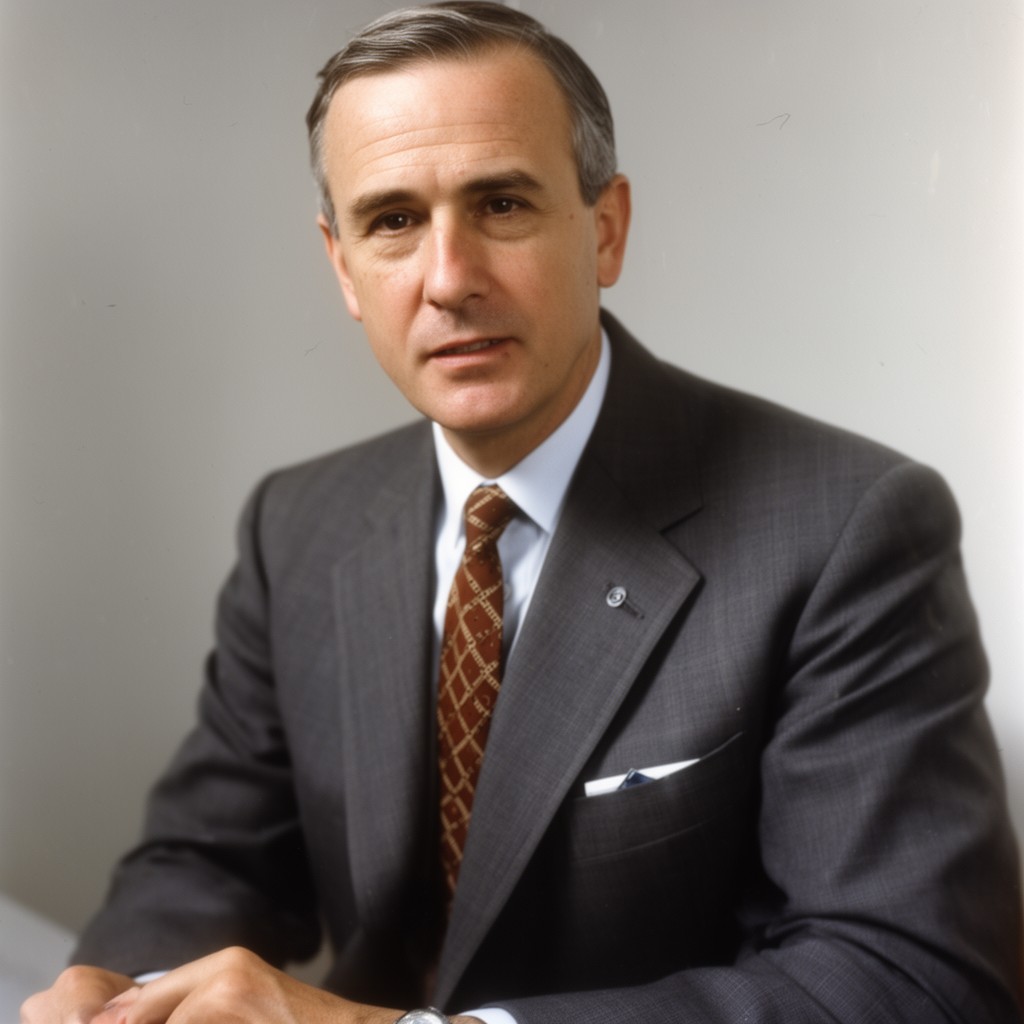 AI-generated illustration of Eugene E. Covert