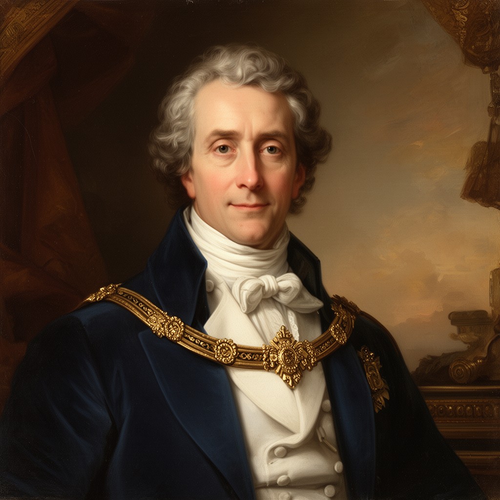 AI-generated illustration of Louis XVIII of France