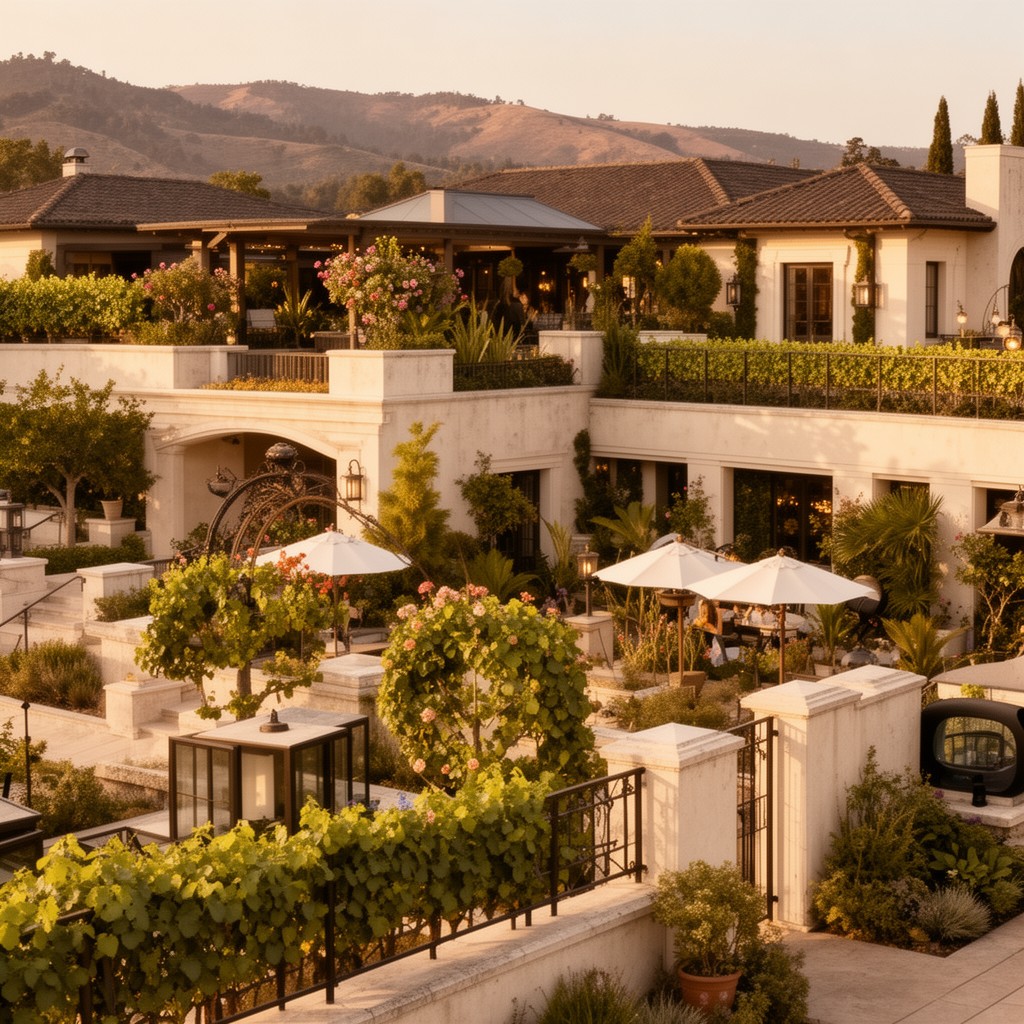 AI-generated illustration of Odette Estate Winery