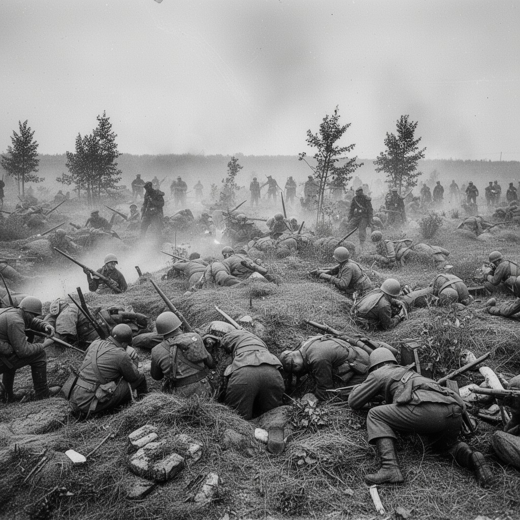AI-generated illustration of Battle of Lenino