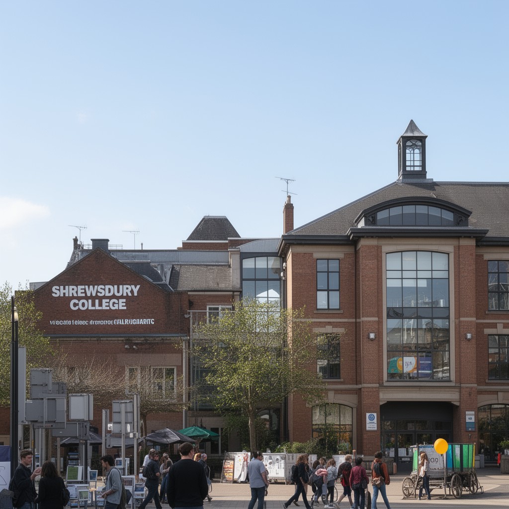 AI-generated illustration of Shrewsbury College
