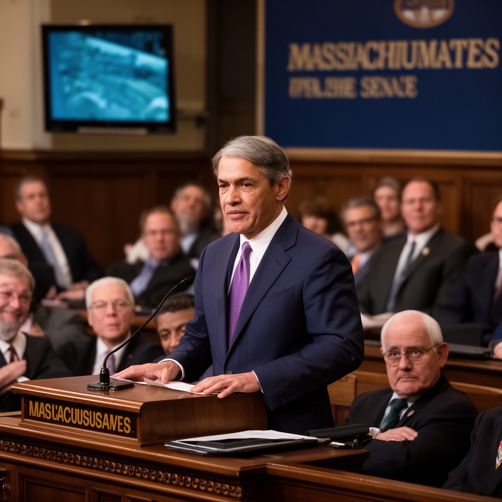 AI-generated illustration of President of the Massachusetts Senate
