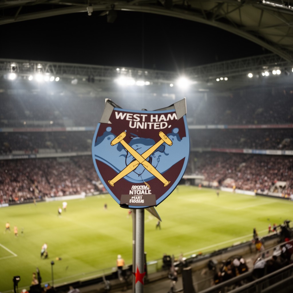 AI-generated illustration of West Ham United F.C.