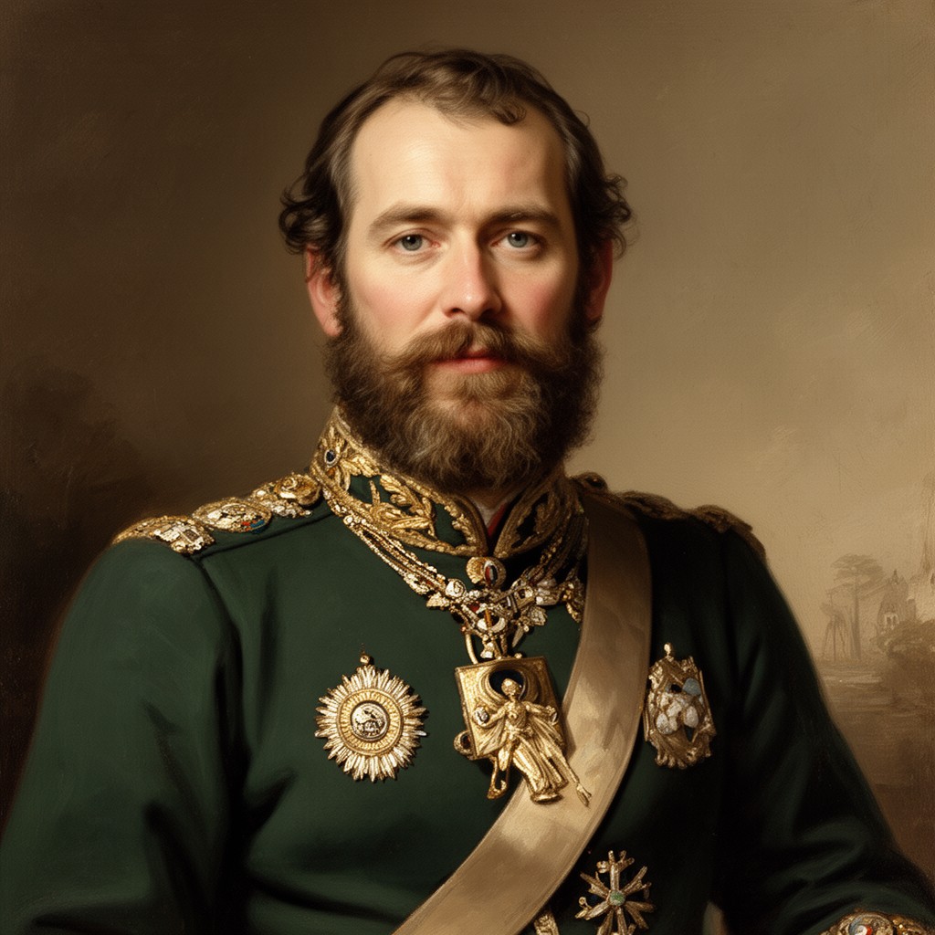 AI-generated illustration of Nicholas I of Russia