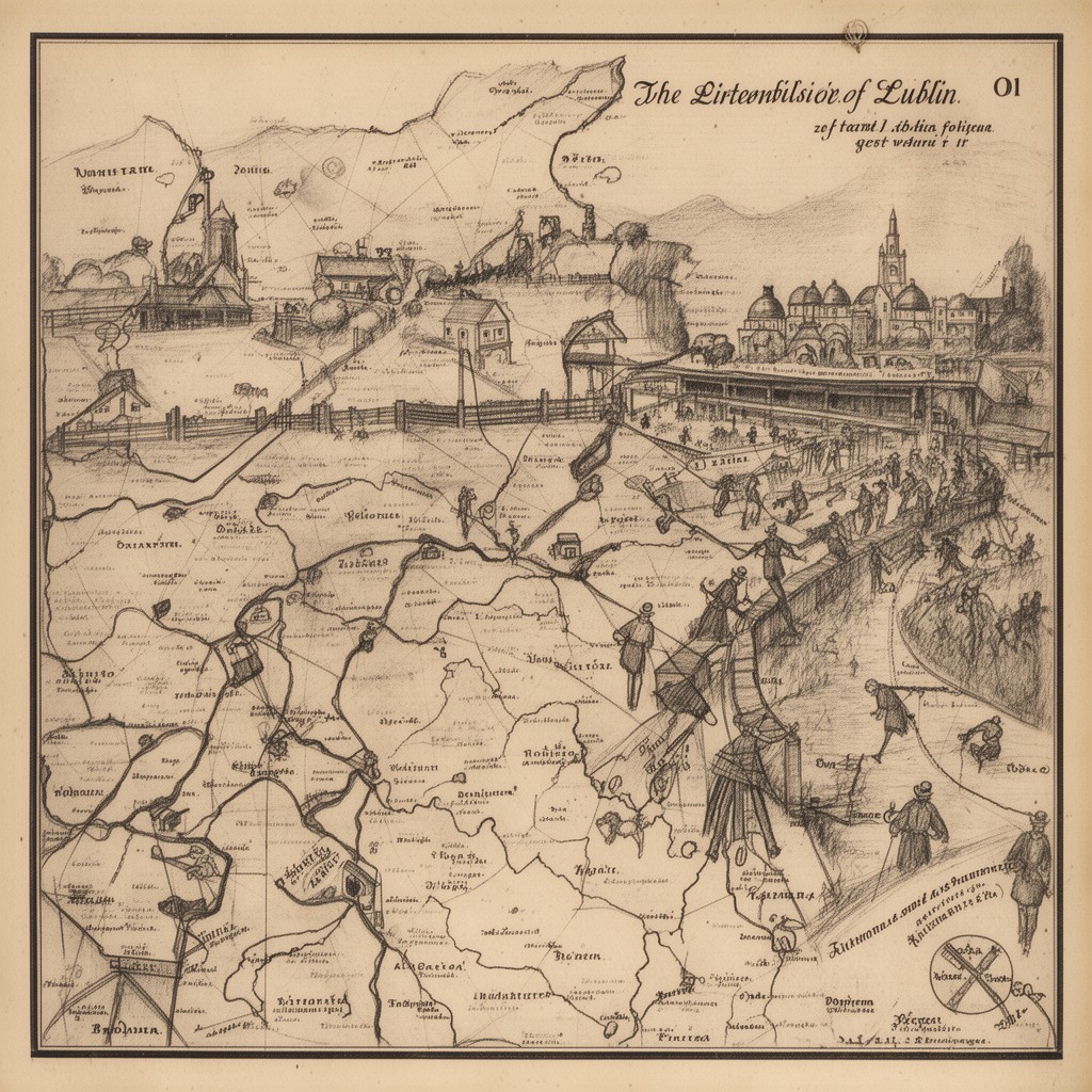 AI-generated illustration of District of Lublin