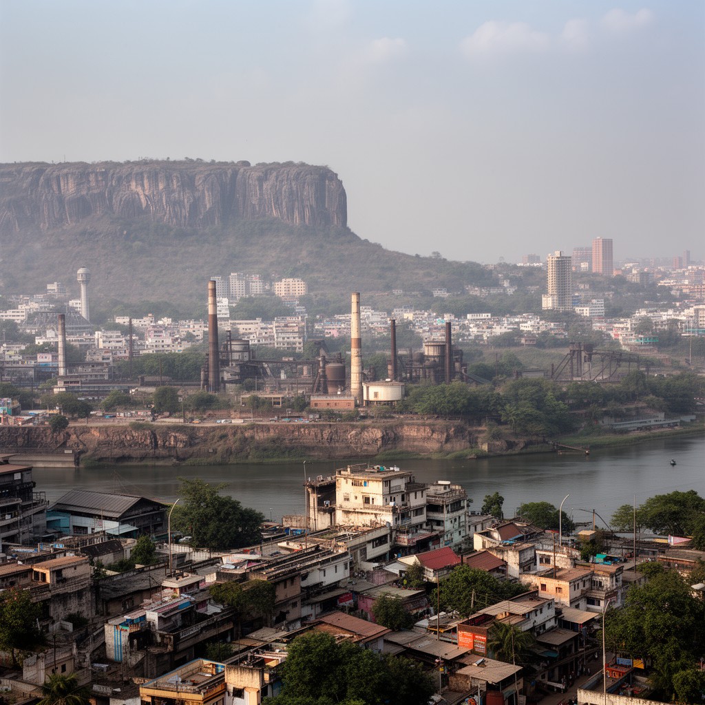 AI-generated illustration of Jabalpur