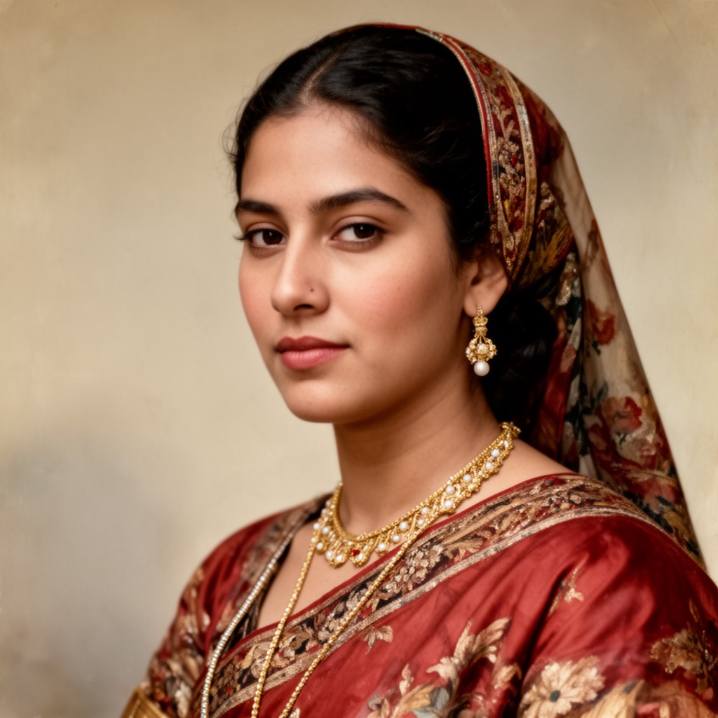 AI-generated illustration of Begum Hazrat Mahal