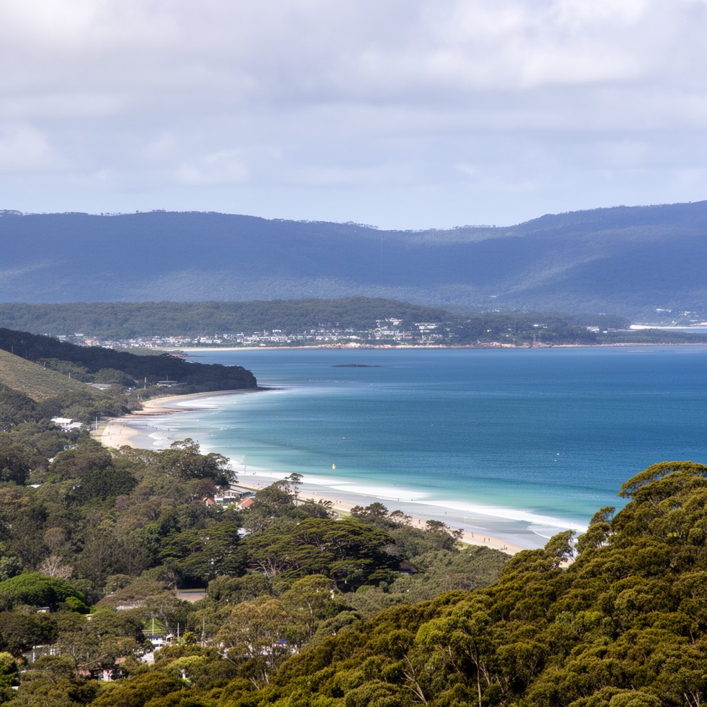 AI-generated illustration of Port Stephens