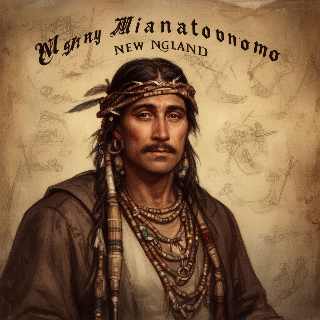 AI-generated illustration of Miantonomo
