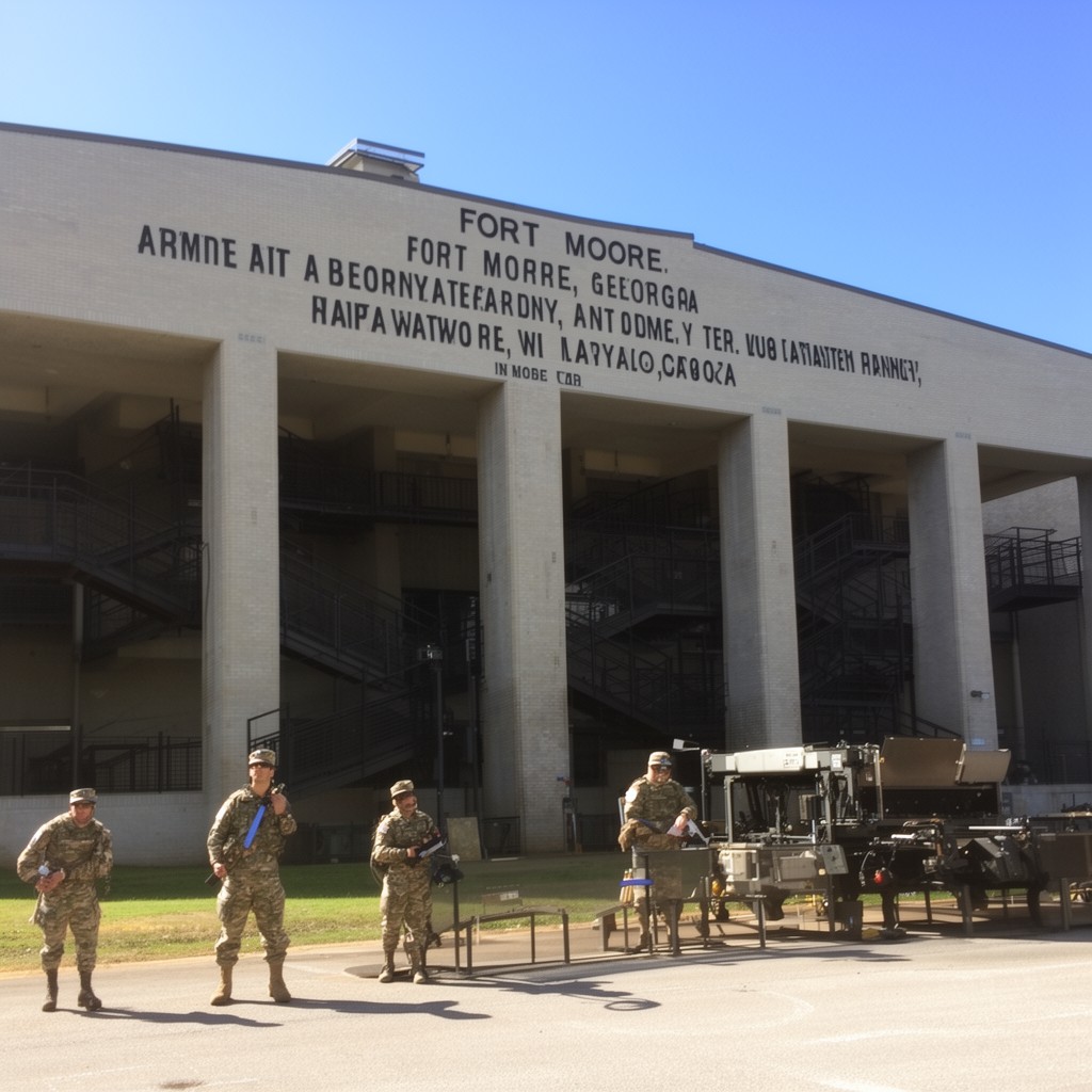 AI-generated illustration of Fort Moore, Georgia