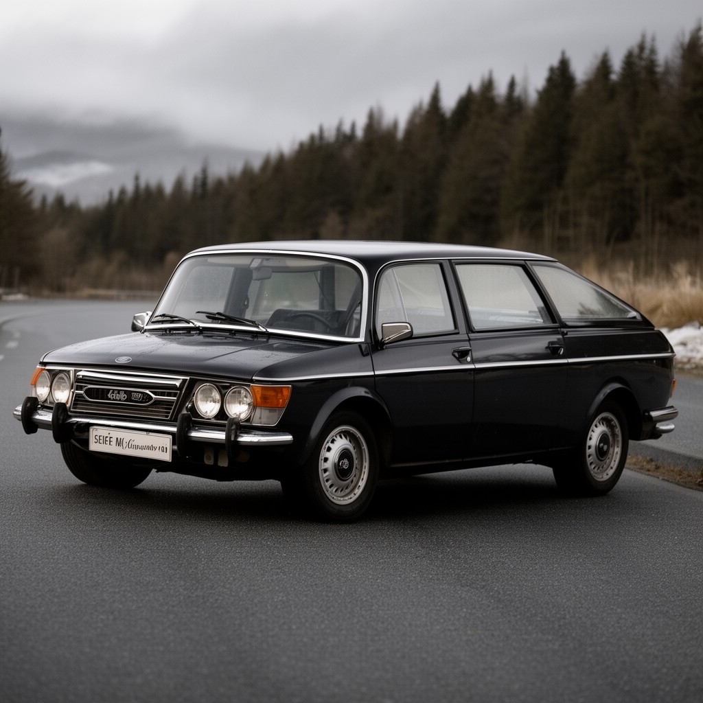 AI-generated illustration of Saab 900