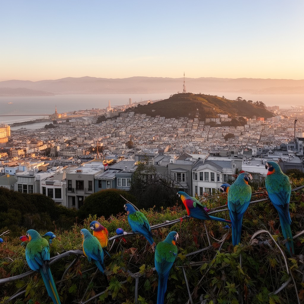 AI-generated illustration of Telegraph Hill