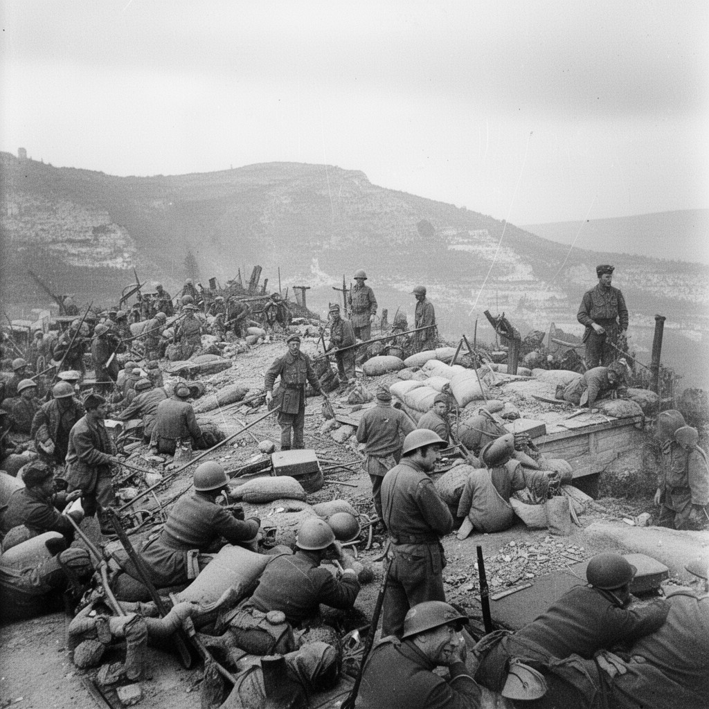 AI-generated illustration of Italian invasion of Greece