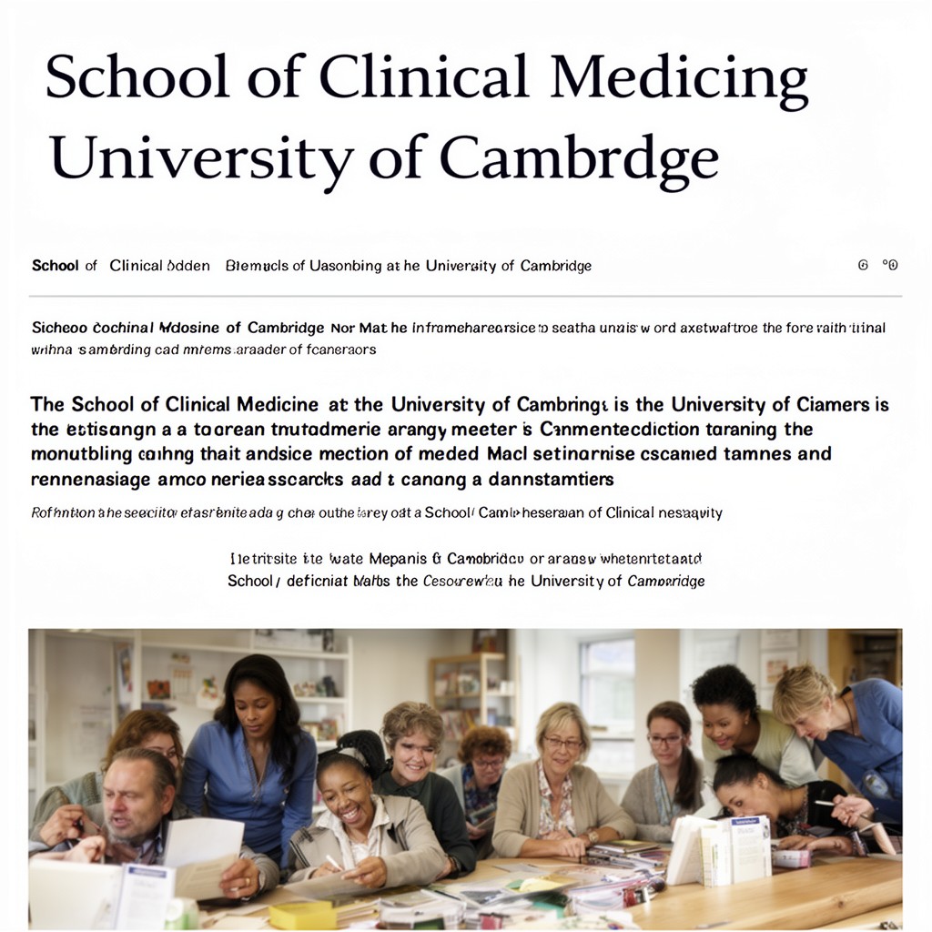 AI-generated illustration of School of Clinical Medicine, University of Cambridge