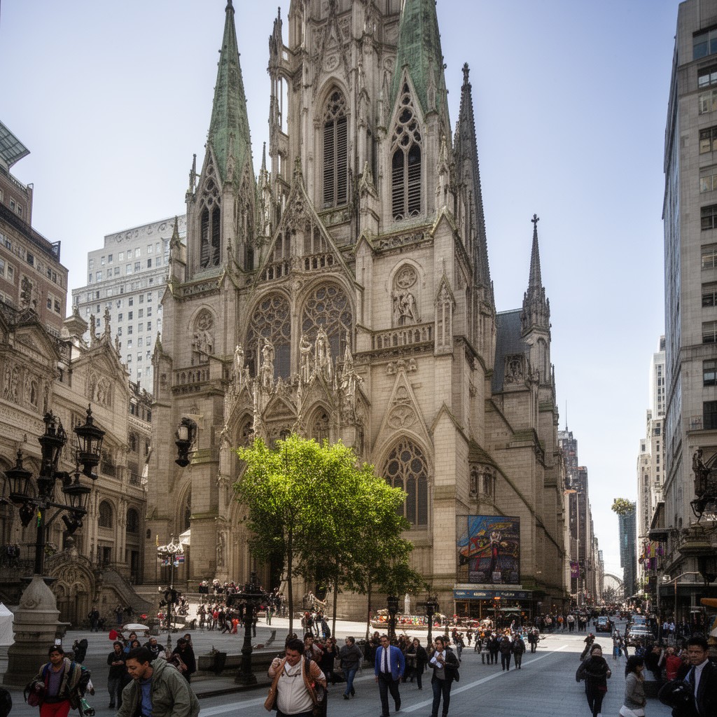 AI-generated illustration of Trinity Church