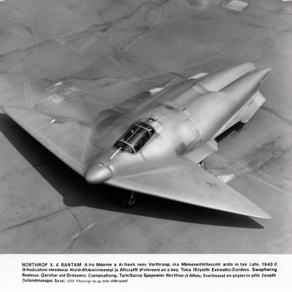 AI-generated illustration of Northrop X-4 Bantam