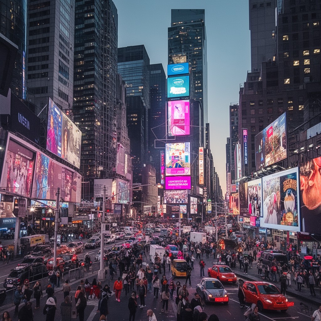 AI-generated illustration of The Crossroads of the World