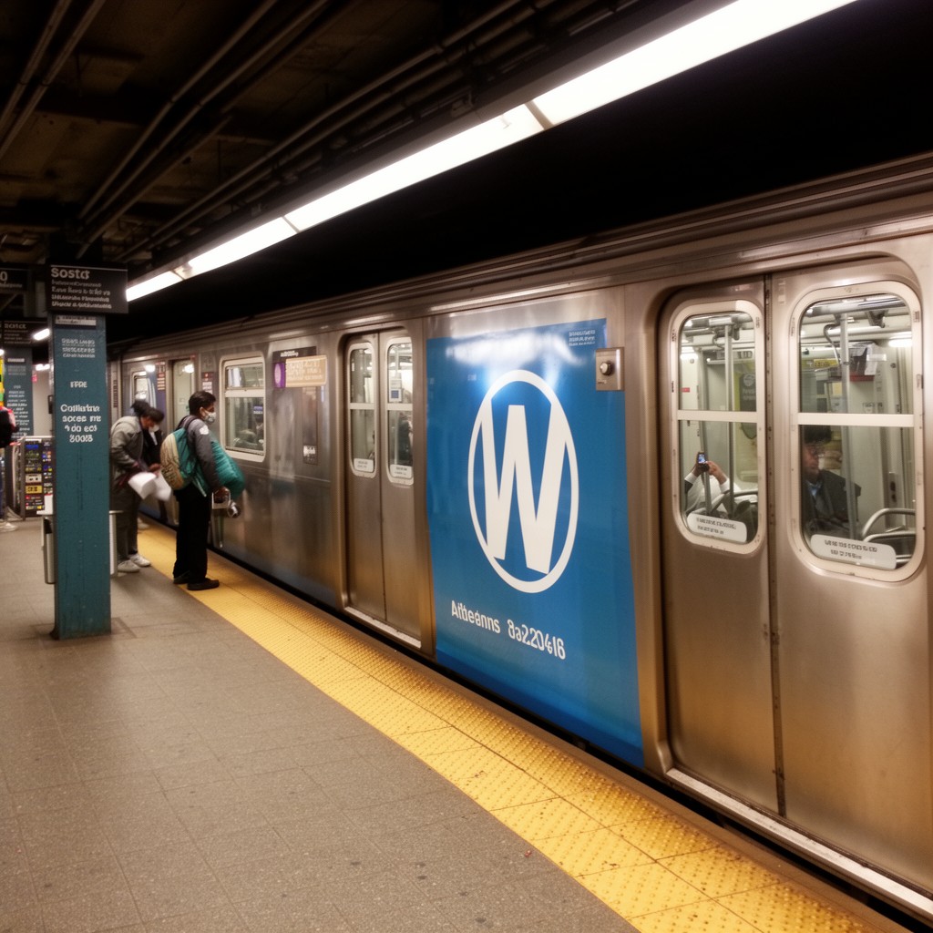 AI-generated illustration of W train