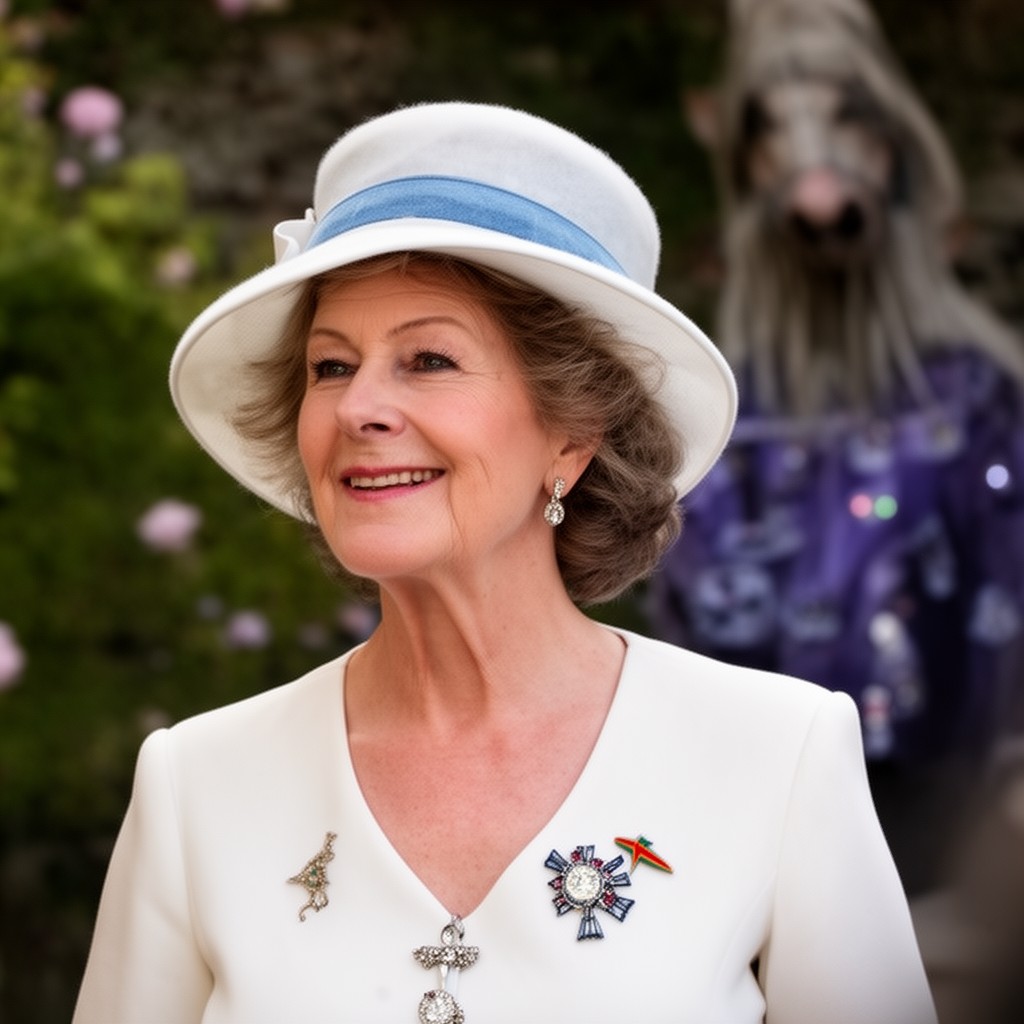 AI-generated illustration of Anne, Princess Royal