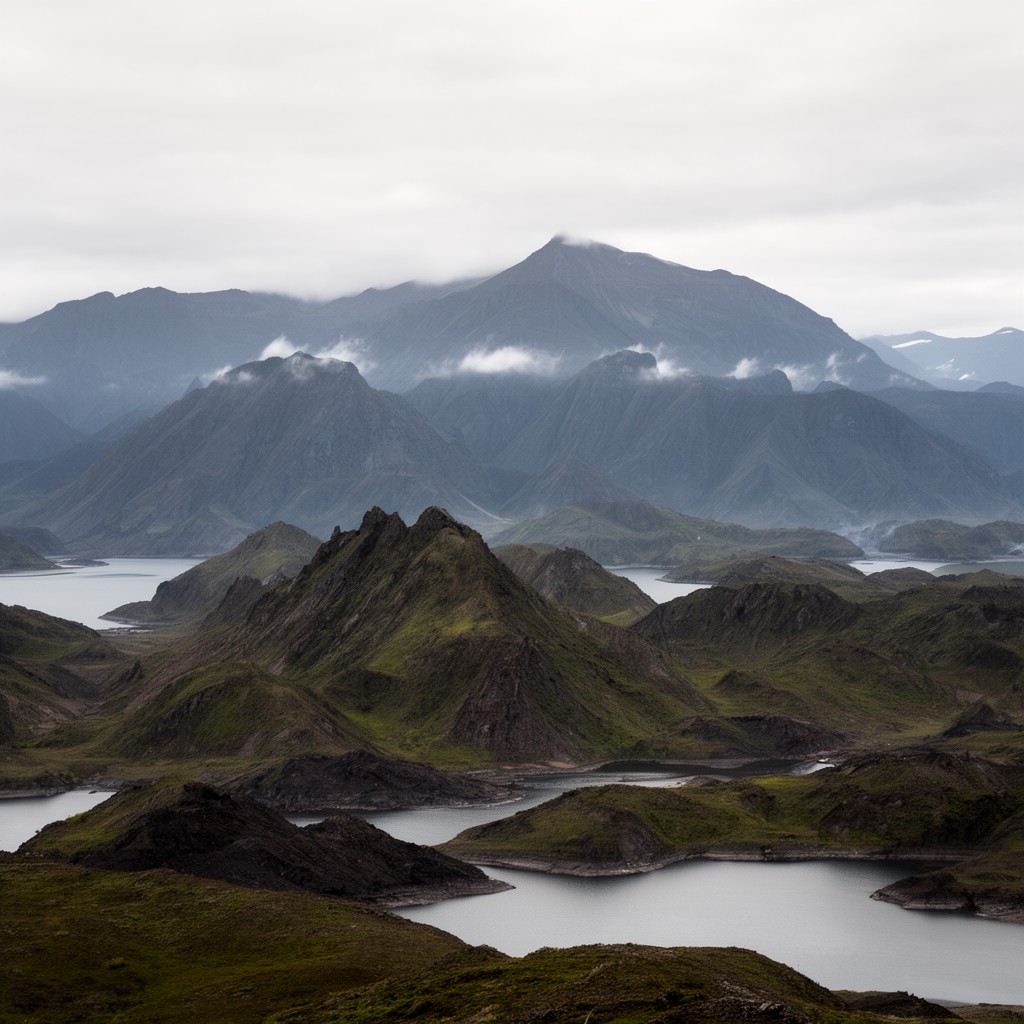 AI-generated illustration of Aleutian Islands