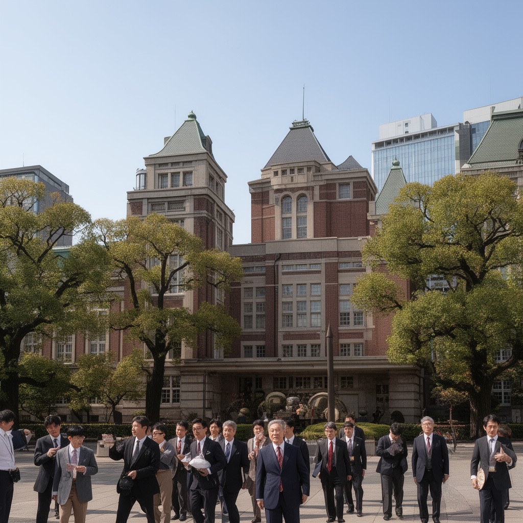 AI-generated illustration of Waseda University