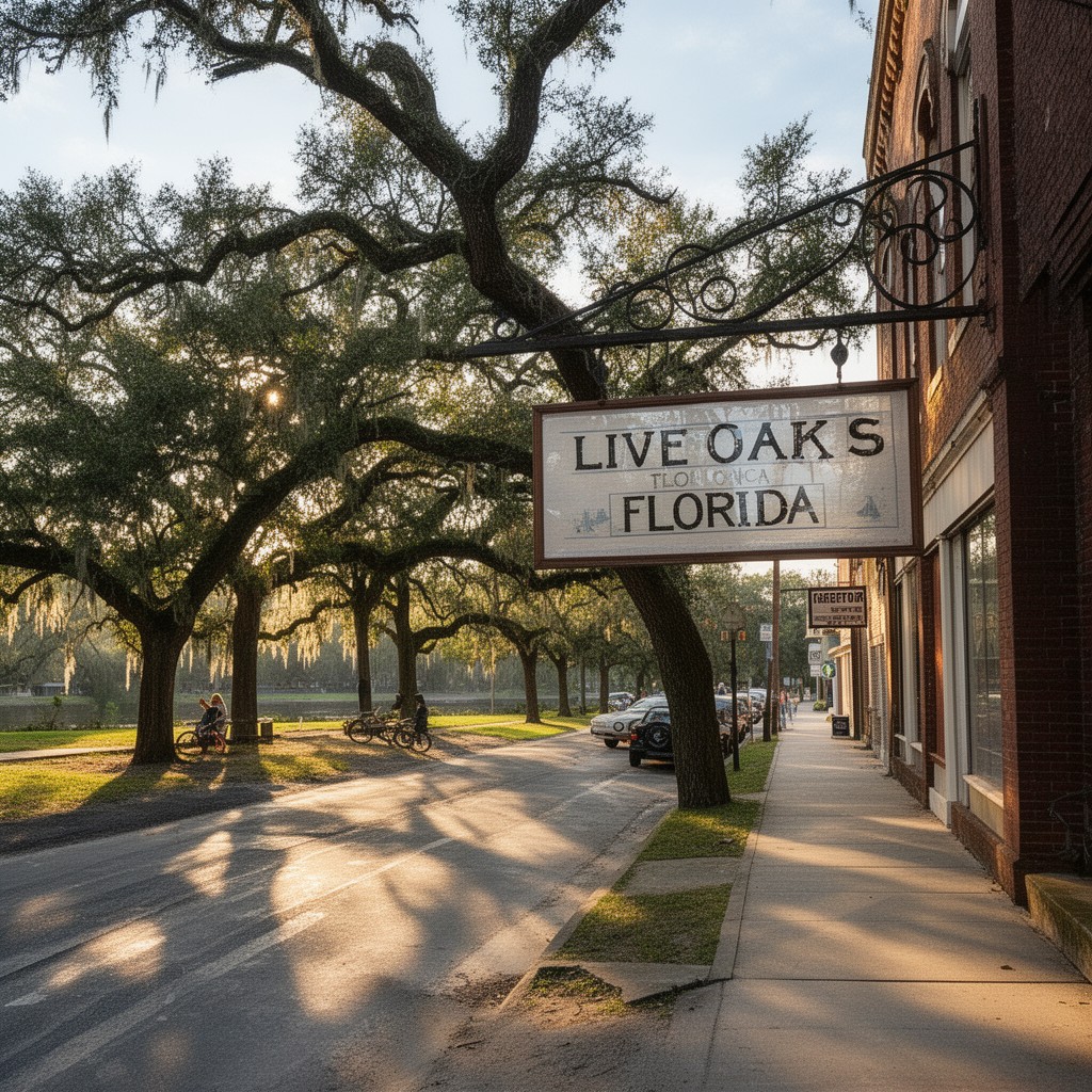 AI-generated illustration of Live Oak, Florida