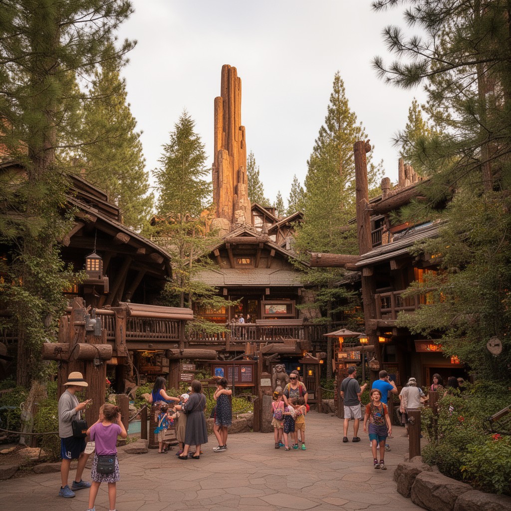 AI-generated illustration of Disney's Wilderness Lodge