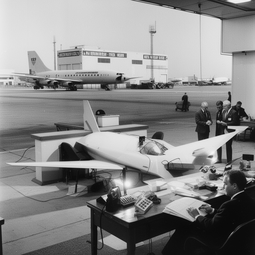 AI-generated illustration of Lockheed bribery scandals