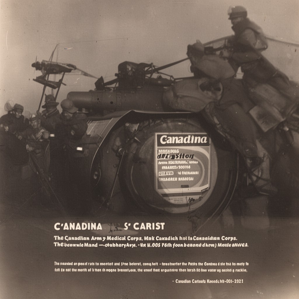 AI-generated illustration of Canadian Army Medical Corps