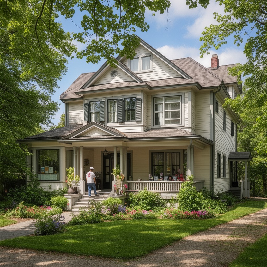 AI-generated illustration of Banting House National Historic Site in London, Ontario