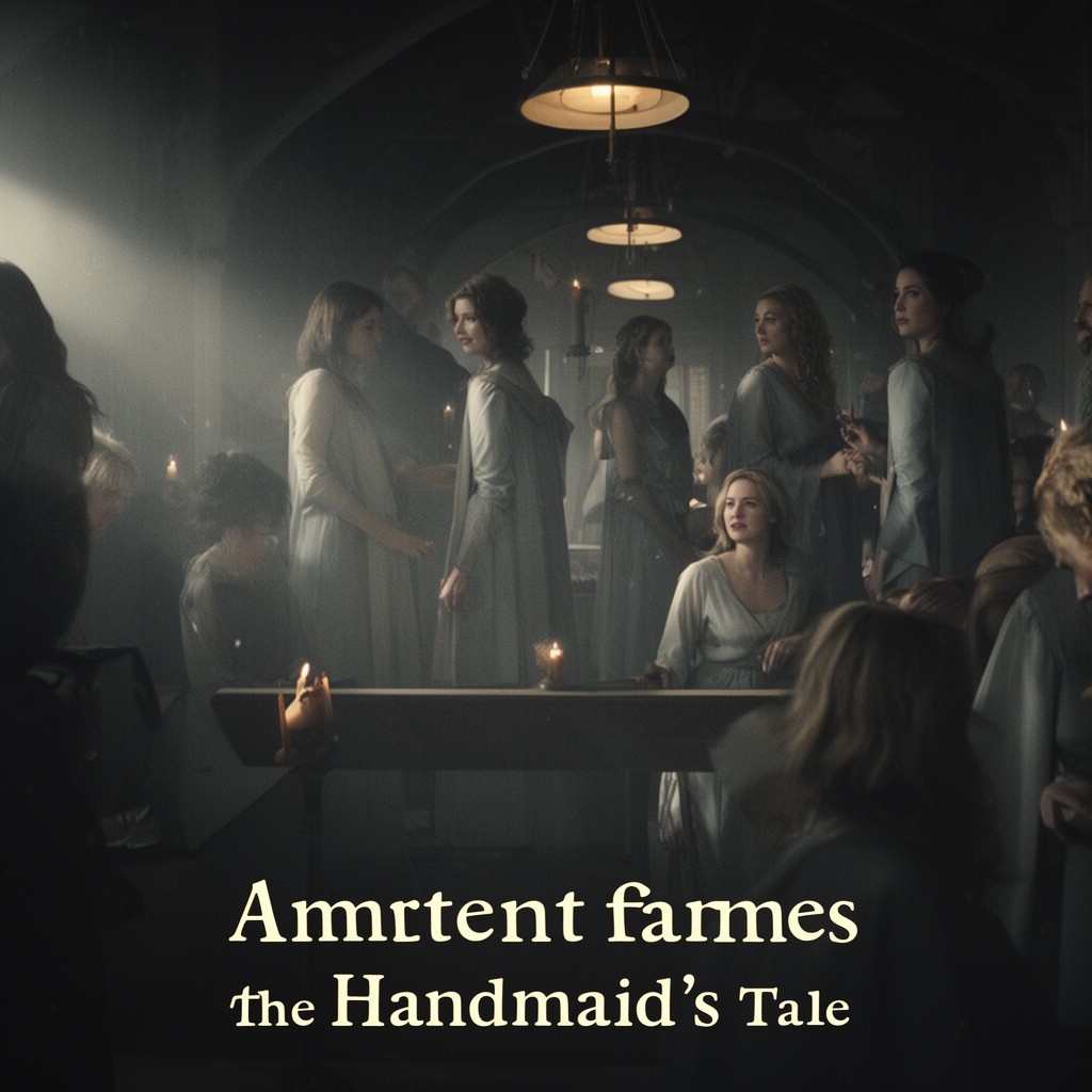 AI-generated illustration of The Handmaid's Tale