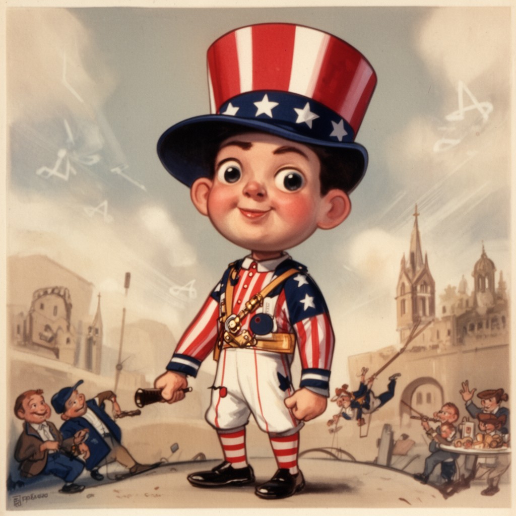 AI-generated illustration of Yankee Doodle Dandy (historical, unofficial)