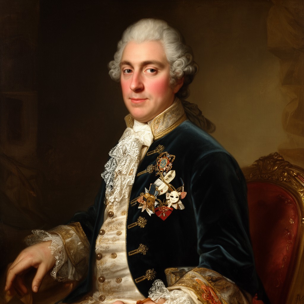 AI-generated illustration of Louis XVI of France