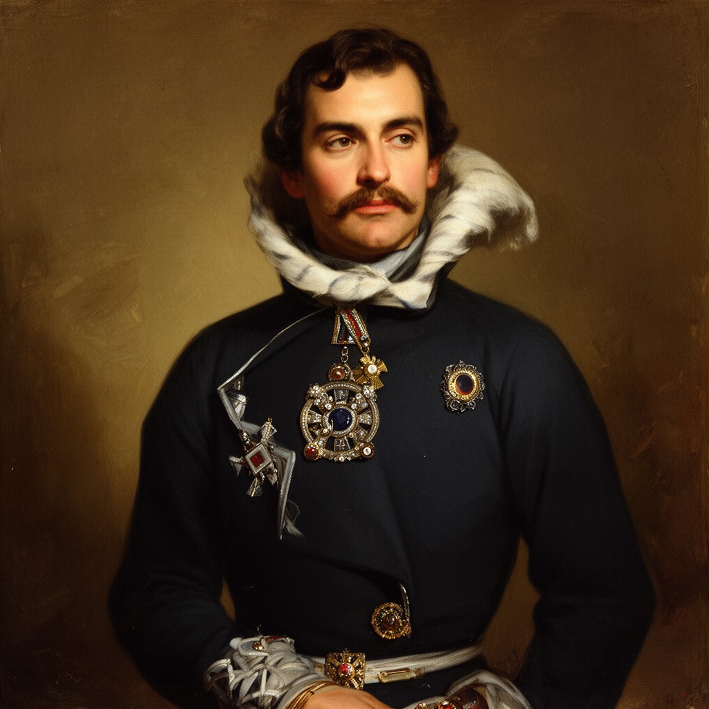 AI-generated illustration of Dom Pedro I of Brazil