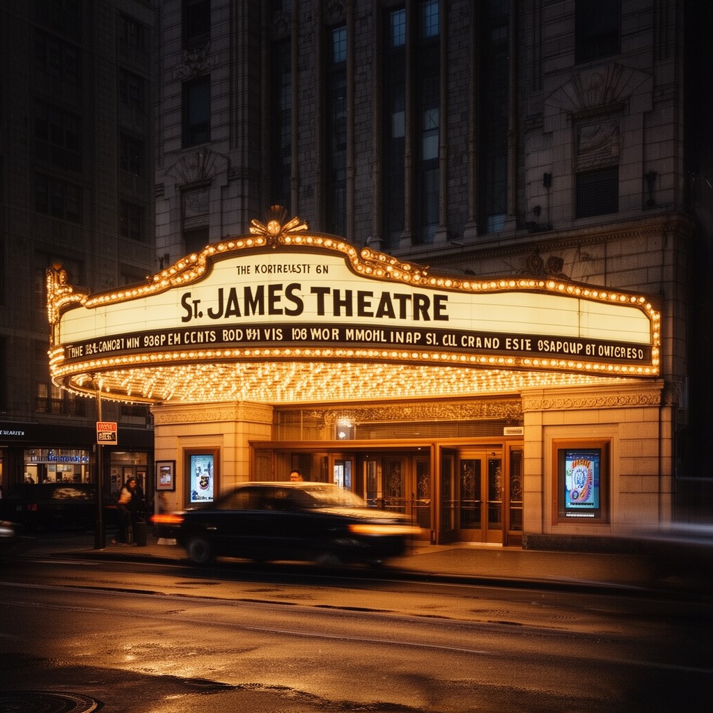 AI-generated illustration of St. James Theatre