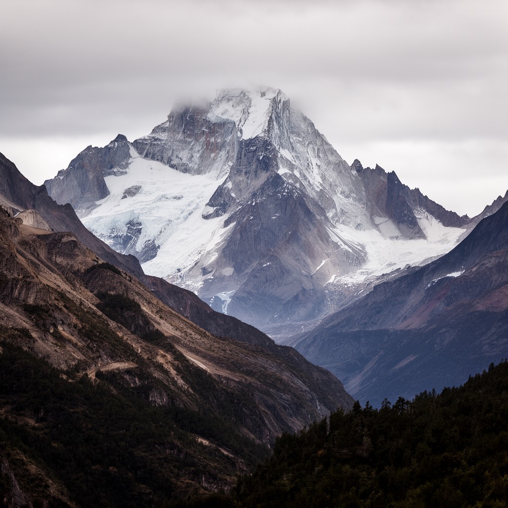 AI-generated illustration of Monte San Valentín