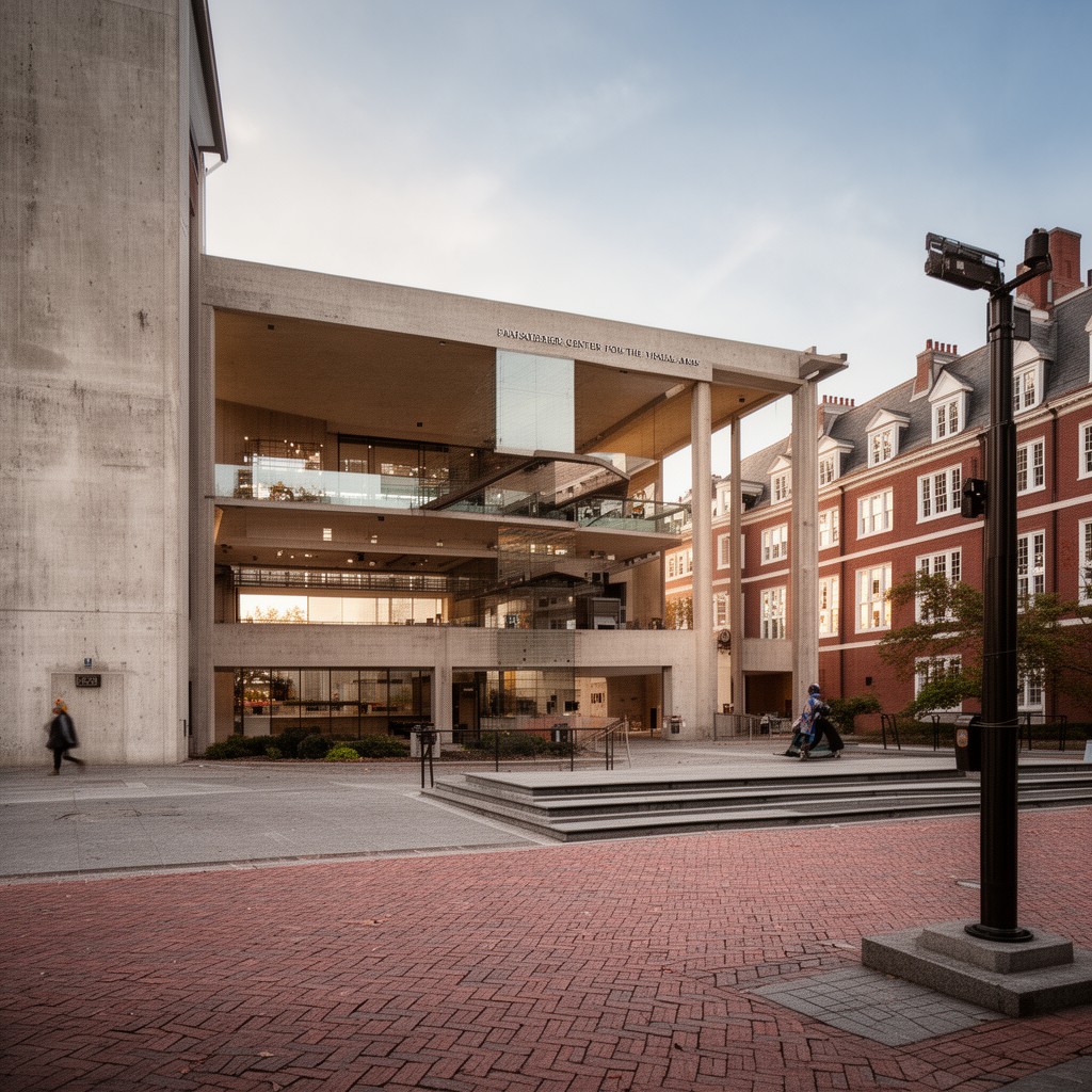AI-generated illustration of Carpenter Center for the Visual Arts