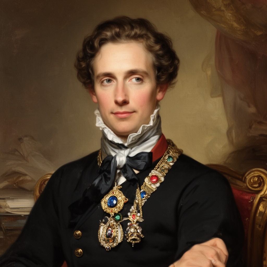 AI-generated illustration of Leopold I of Belgium