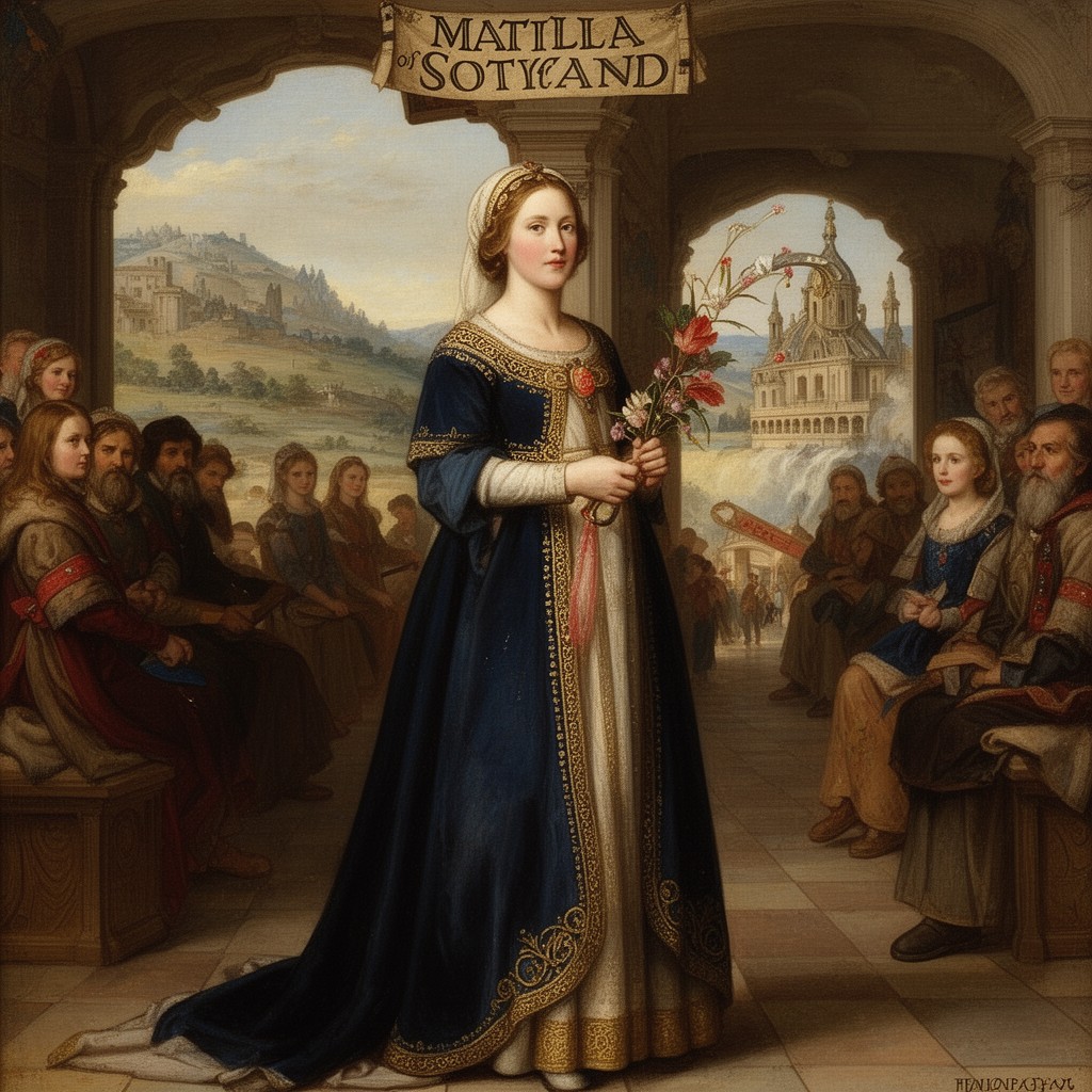 AI-generated illustration of Edith of Scotland (Matilda of Scotland)
