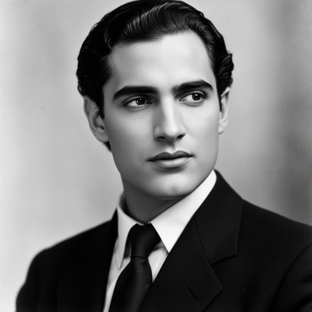 AI-generated illustration of Rudolph Valentino