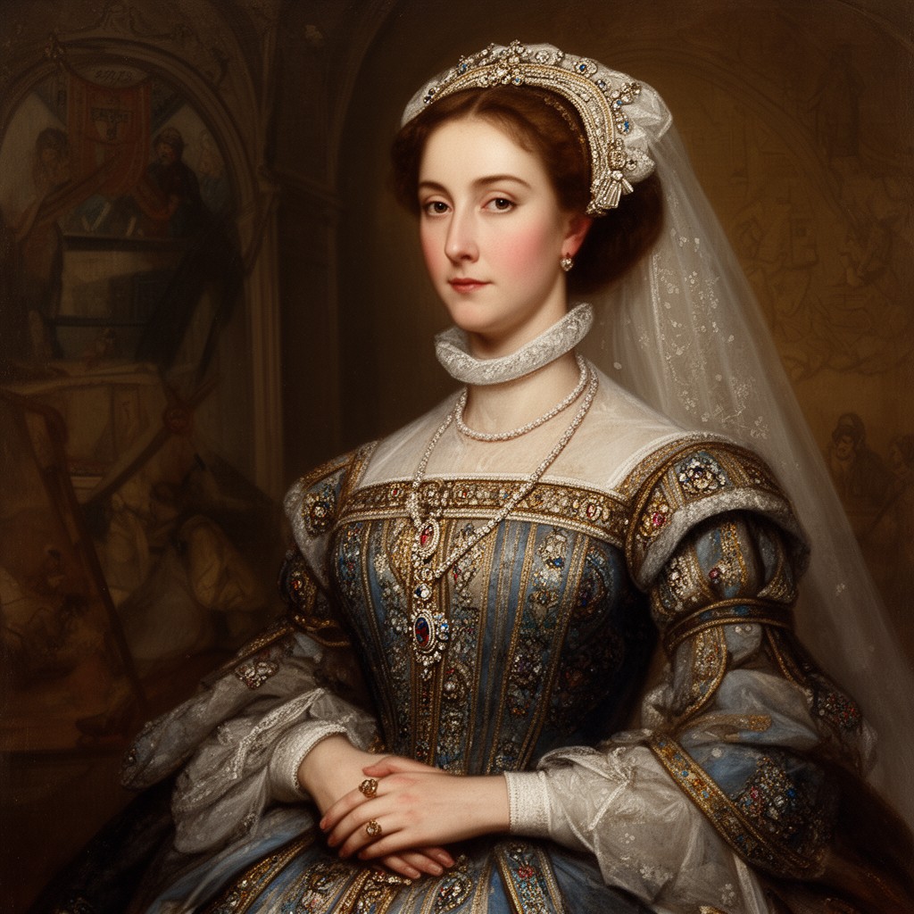 AI-generated illustration of Mary I of England