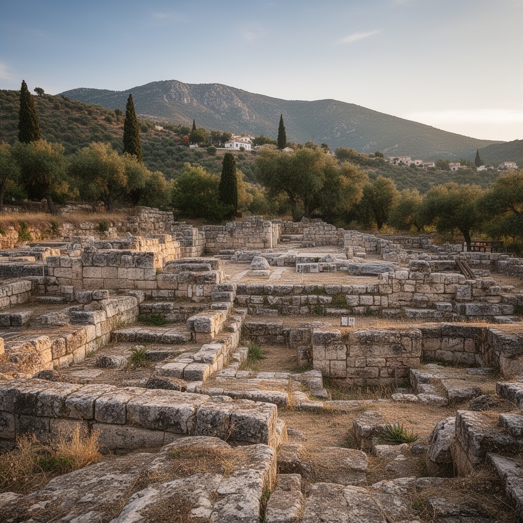 AI-generated illustration of Pella, Greece