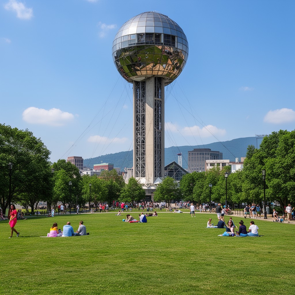 AI-generated illustration of World's Fair Park