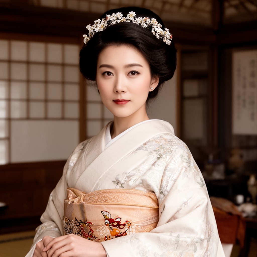AI-generated illustration of Princess Shigeko