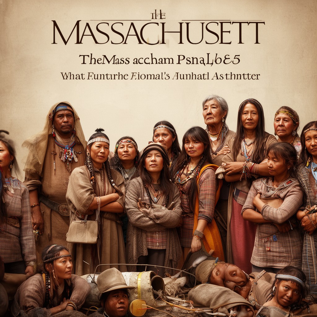 AI-generated illustration of Massachusett people