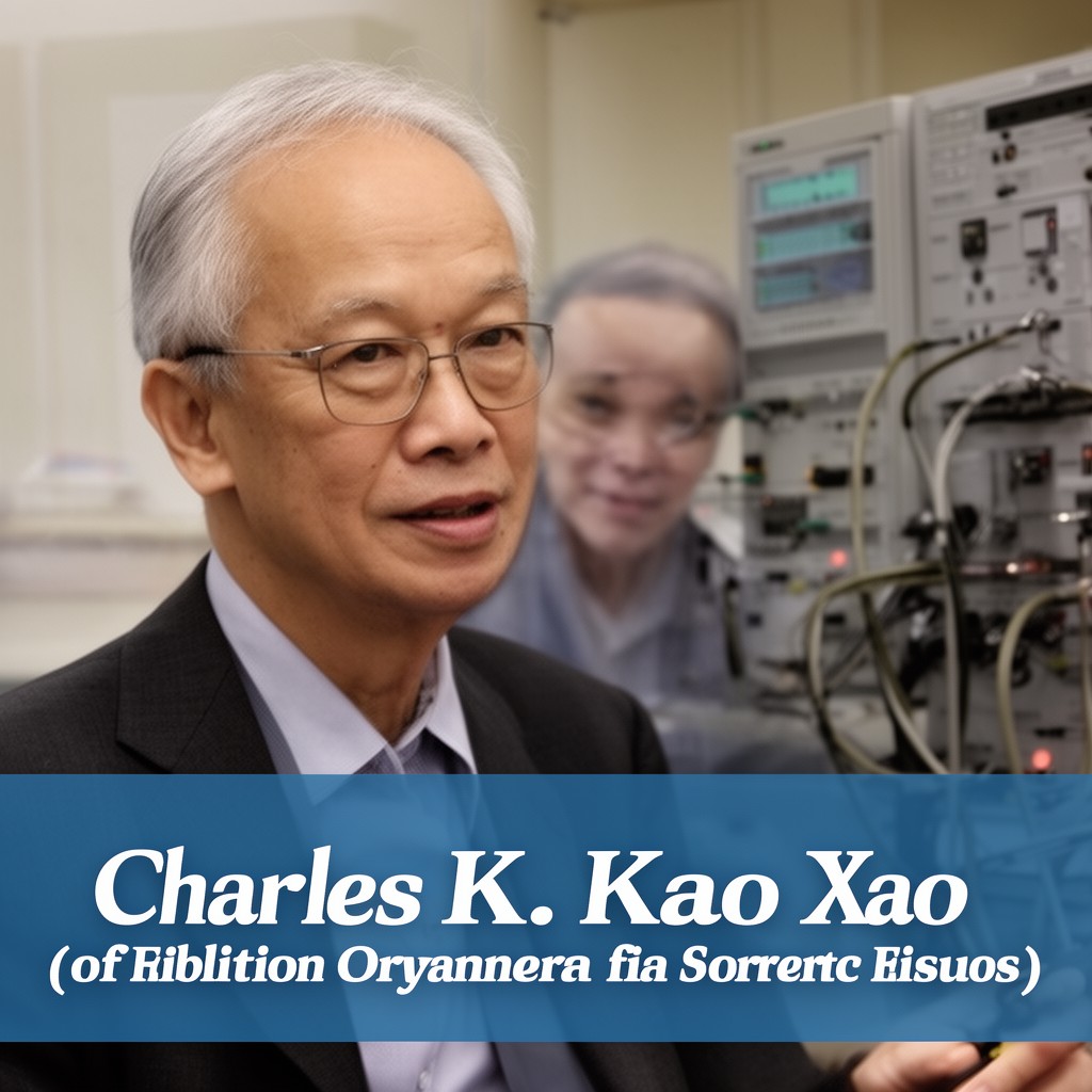 AI-generated illustration of Charles K. Kao
