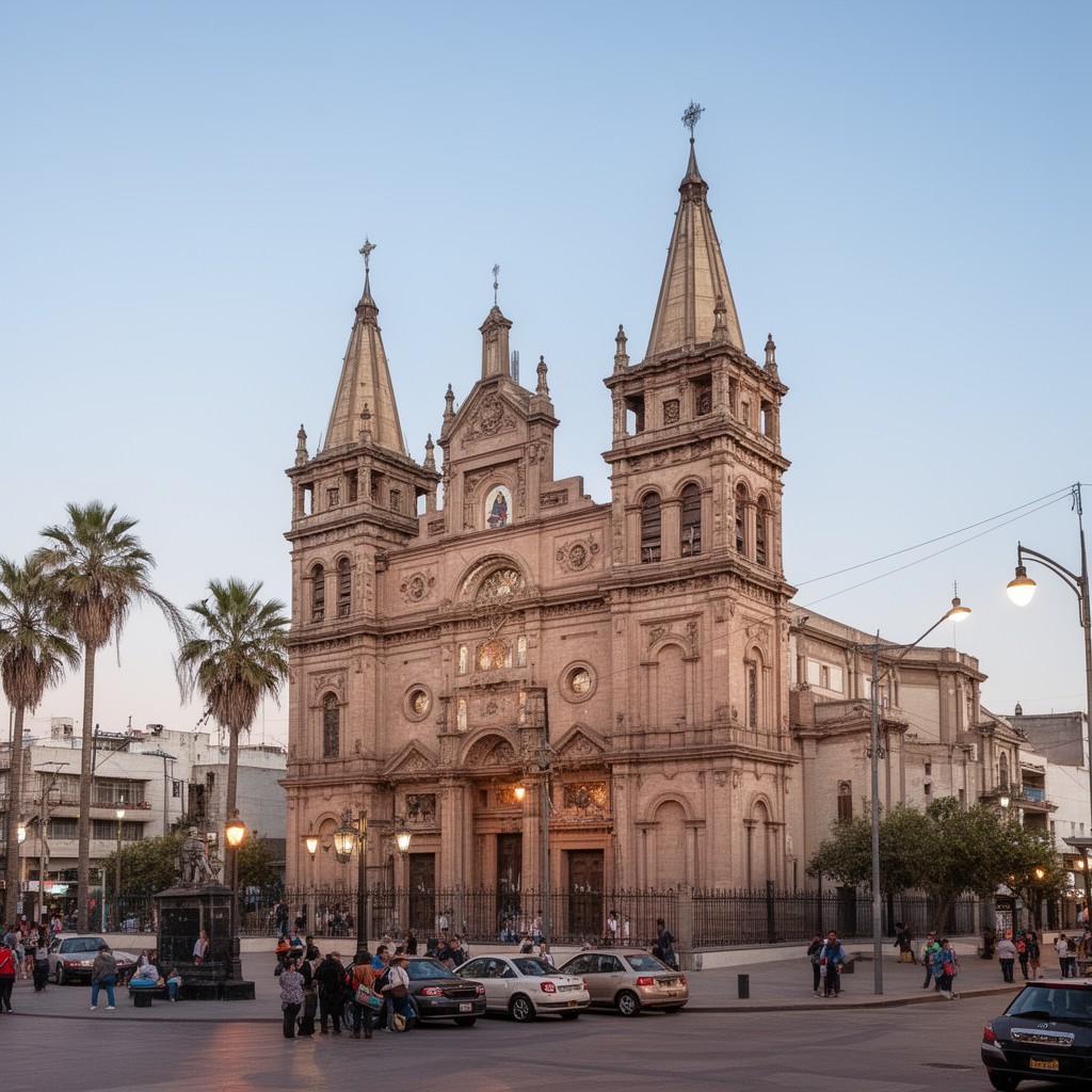 AI-generated illustration of La Serena Cathedral