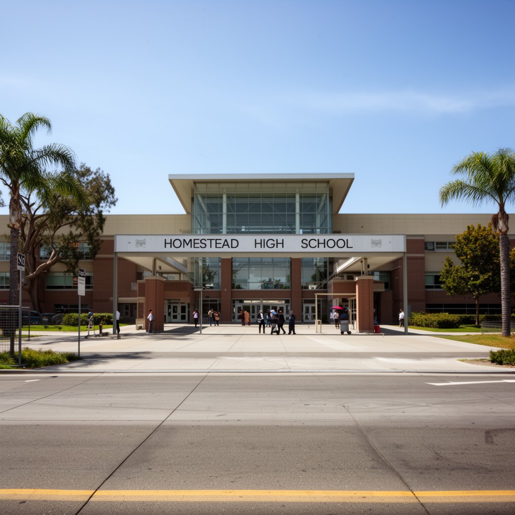 AI-generated illustration of Homestead High School